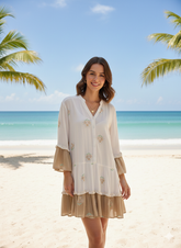 3026 - Short Dress with Long (Pack of 6)