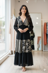 6383 VESTIDO LARGO DE MANGA LARGA (Pack of 6)